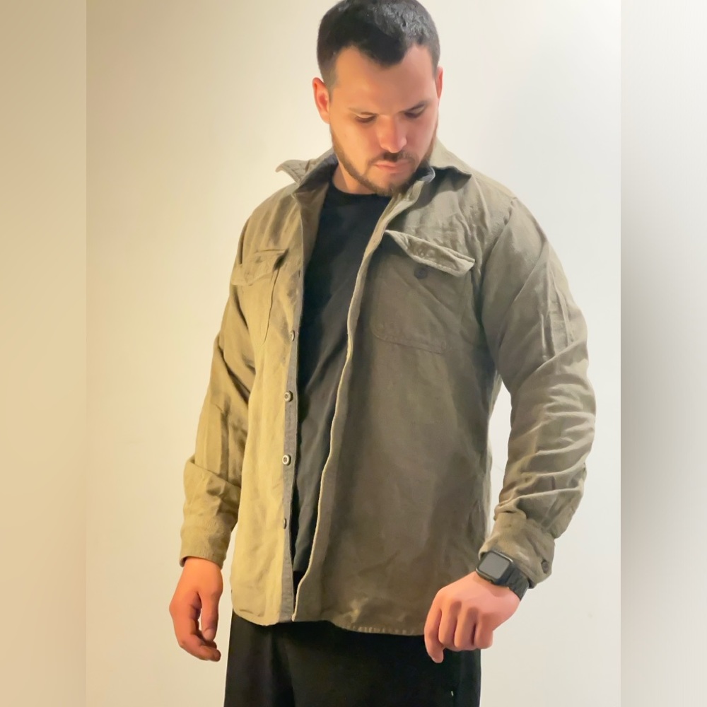 Military green shirt